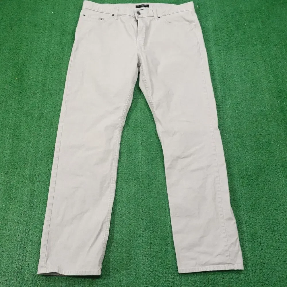 Banana Republic Corduroy Pants‎ Mens 36x32 Beige Slim Fit Chino Casual